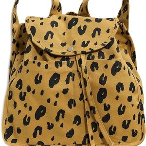 BAGGU Drawstring Backpack Leopard
